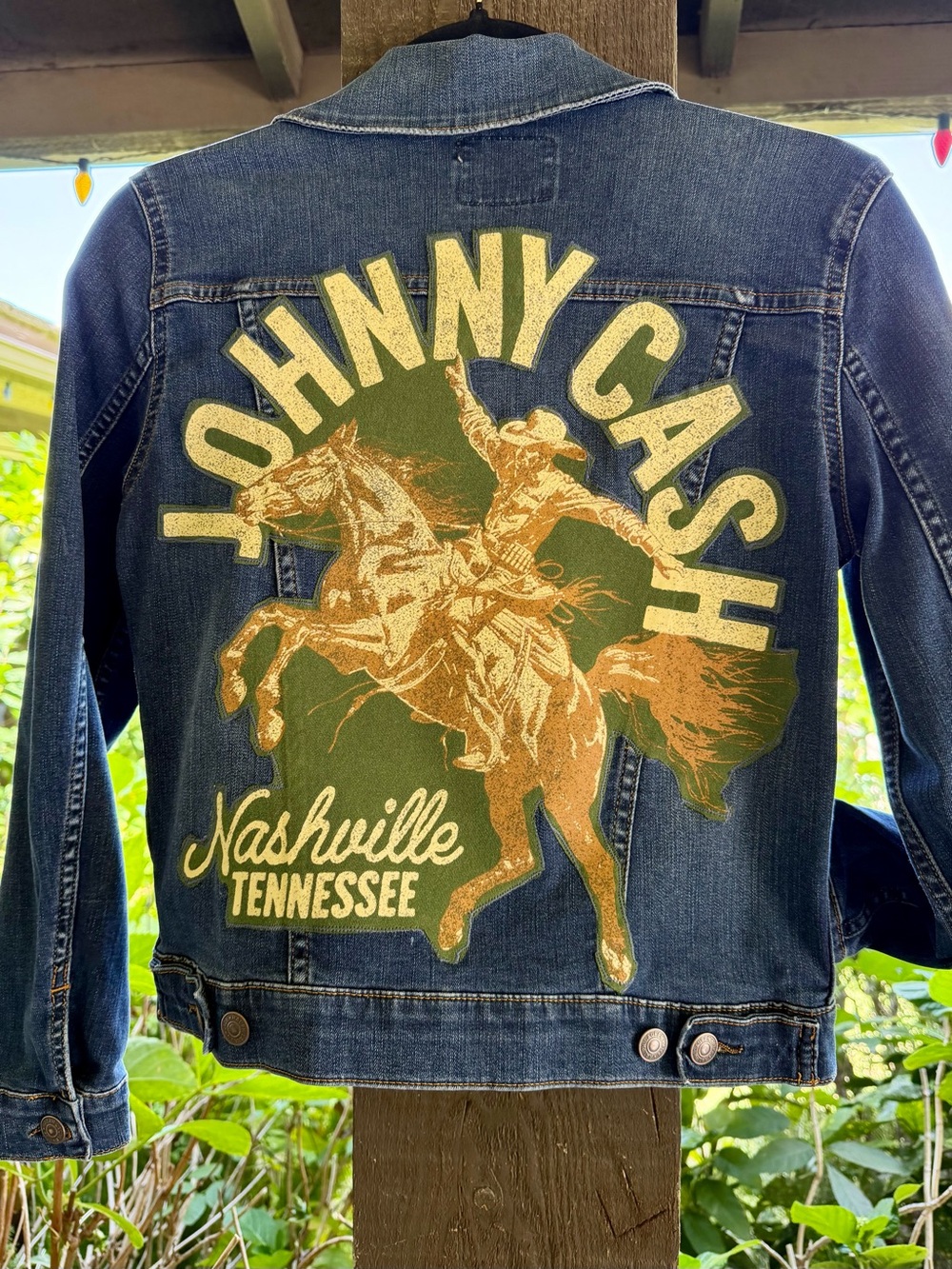 Vintage Polo Johnny Cash Nashville, TN Jean Jacket Boys Size 14
